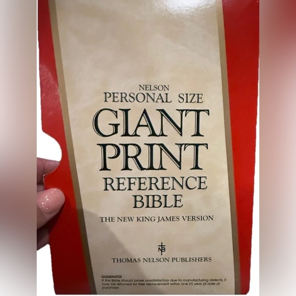 Holy Bible King James Giant Print References Concordance Nelson 233BG Burgundy - Picture 2 of 6